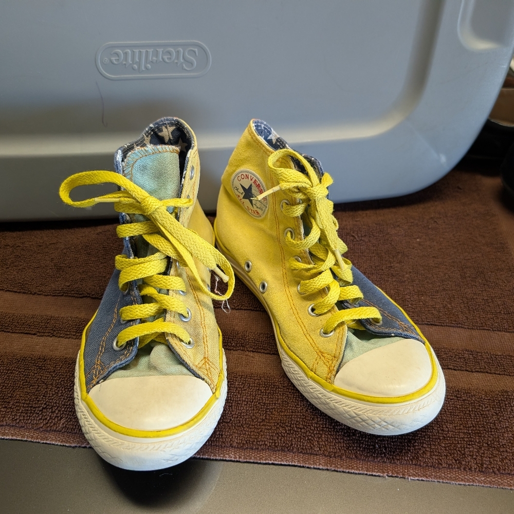 Converse Kids' Yellow High-Top Sneakers